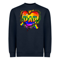 Navy Dad pride Heavyweight Sweatshirt - FaDigitalArtStudio