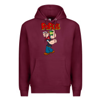 Burgundy popeye Premium Hoodie - tuanDangUi