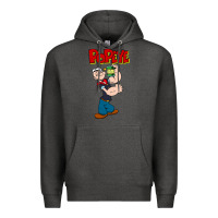 Charcoal Heather popeye Premium Hoodie - tuanDangUi