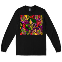 Black mardi gras Long Sleeve Tee - CowGirlArtShop