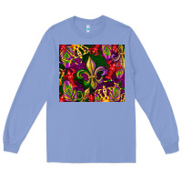Colony Blue mardi gras Long Sleeve Tee - CowGirlArtShop