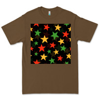 Cacao african color stars seamless pattern Premium Tee - BundleAndBundleShop
