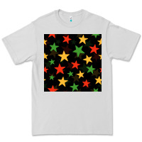 Dove Grey african color stars seamless pattern Premium Tee - BundleAndBundleShop
