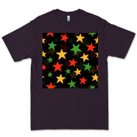 Plum african color stars seamless pattern Premium Tee - BundleAndBundleShop
