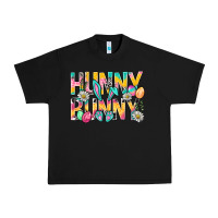 Black Hunny Bunny Easter Urban Heavy Tee - NancyCooperArtShop