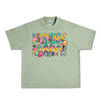 Oil Green Hunny Bunny Easter Urban Heavy Tee - NancyCooperArtShop