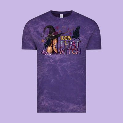 100% That Witch Black Afro Witch Vintage Tee Designed By Texasbilliewilder