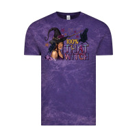 Cloud Purple 100% That Witch Black Afro Witch Vintage Tee - texasbilliewilder