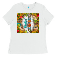 White thankful teacher fall tumbler Ladies Tee - BundleAndBundleShop