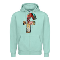 Seafoam farm life alphabet lowercase letters f Zipper Hoodie - BundleAndBundleShop