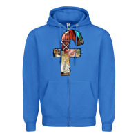 True Royal farm life alphabet lowercase letters f Zipper Hoodie - BundleAndBundleShop