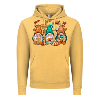 Vintage Mustard Thanksgiving gnomes Vintage Hoodie - NancyCooperArtShop