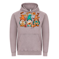 Vintage Zinc Thanksgiving gnomes Vintage Hoodie - NancyCooperArtShop