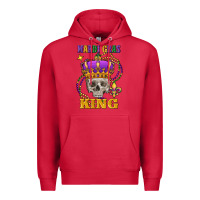 Cardinal skull mardi gras king Premium Hoodie - FaDigitalArtStudio