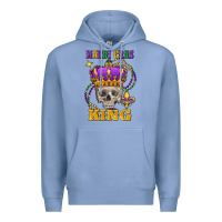 Colony Blue skull mardi gras king Premium Hoodie - FaDigitalArtStudio