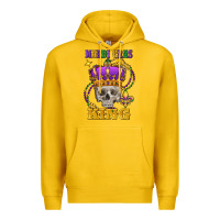 Lemon skull mardi gras king Premium Hoodie - FaDigitalArtStudio