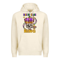 Tofu skull mardi gras king Premium Hoodie - FaDigitalArtStudio