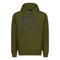 Army Green mens not my monkeys not my circus sarcastic gifts for men, funny t shi Premium Hoodie - tuanDangUi