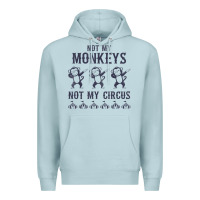 Blue Mist mens not my monkeys not my circus sarcastic gifts for men, funny t shi Premium Hoodie - tuanDangUi