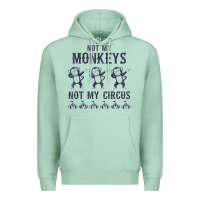 Seafoam mens not my monkeys not my circus sarcastic gifts for men, funny t shi Premium Hoodie - tuanDangUi