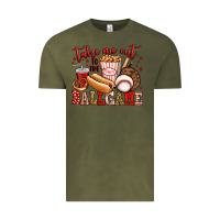 Vintage Olive take me out to the ball game baseball Vintage Tee - Jasminsmagicworld