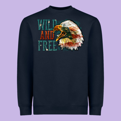 Wild And Free Heavyweight Sweatshirt Designed By Fadigitalartstudio