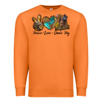 Carrot peace love duroc pig Premium Sweatshirt - LillyAllenDesigns