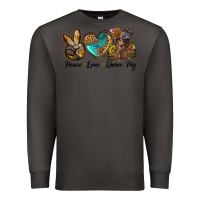 Smoke peace love duroc pig Premium Sweatshirt - LillyAllenDesigns
