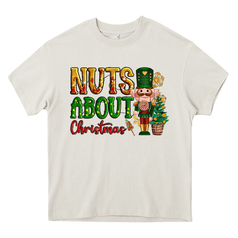 Nuts About Christmas Nutcracker Heavy Core Tee by NancyCooperArtShop | Teevron