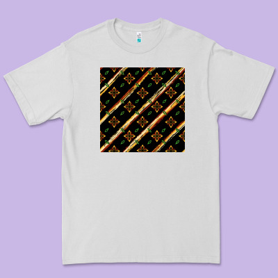 African Floral Seamless Pattern Premium Tee Designed By Bundleandbundleshop