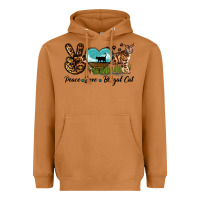 Meerkat Peace Love Bengal Cat Heavyweight Hoodie - LillyAllenDesigns