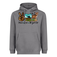 Storm Peace Love Bengal Cat Heavyweight Hoodie - LillyAllenDesigns