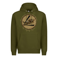 Army Green flying tigers squadron wwii leather patch design Premium Hoodie - tuanDangUi