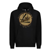 Black flying tigers squadron wwii leather patch design Premium Hoodie - tuanDangUi