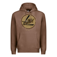 Chestnut flying tigers squadron wwii leather patch design Premium Hoodie - tuanDangUi