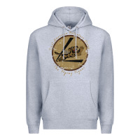 Heather Grey flying tigers squadron wwii leather patch design Premium Hoodie - tuanDangUi