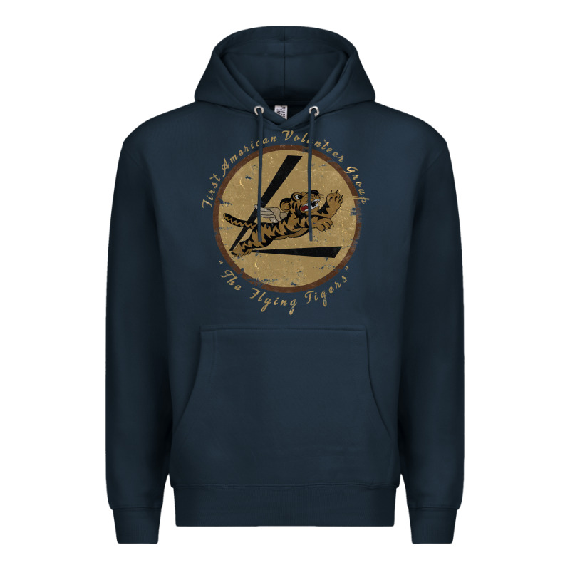 Flying Tigers Squadron Wwii Leather Patch Design Premium Hoodie by tuanDangUi | Teevron