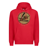 Red flying tigers squadron wwii leather patch design Premium Hoodie - tuanDangUi