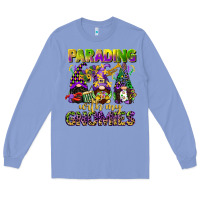 Colony Blue parading with my gnomies mardi gras Long Sleeve Tee - CowGirlArtShop