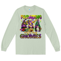 Matcha parading with my gnomies mardi gras Long Sleeve Tee - CowGirlArtShop