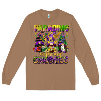 Toasted Coconut parading with my gnomies mardi gras Long Sleeve Tee - CowGirlArtShop
