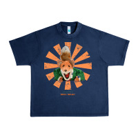 Navy basil brush retro japanese Urban Heavy Tee - tuanDangUi