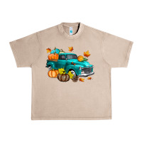 French Oak Fall Farm Truck Urban Heavy Tee - texasbilliewilder