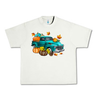 Pistachio Fall Farm Truck Urban Heavy Tee - texasbilliewilder