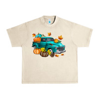 Sandshell Fall Farm Truck Urban Heavy Tee - texasbilliewilder