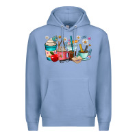 Colony Blue teacher coffee cups Premium Hoodie - RanaPortraitStore