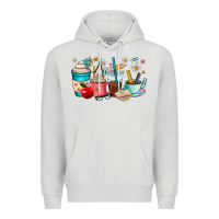 Dove Grey teacher coffee cups Premium Hoodie - RanaPortraitStore