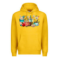 Lemon teacher coffee cups Premium Hoodie - RanaPortraitStore