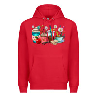 Red teacher coffee cups Premium Hoodie - RanaPortraitStore