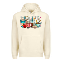 Sandshell teacher coffee cups Premium Hoodie - RanaPortraitStore